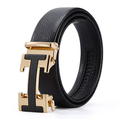 Cinturón de Cuero para Hombre con Hebilla Automática - Image 10