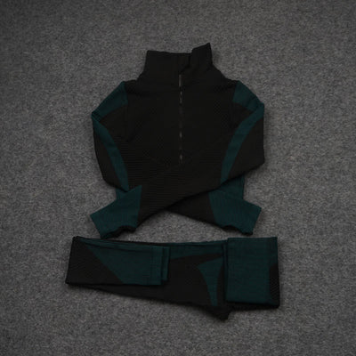 Conjunto Deportivo de 3 Piezas Yoga Fitness con Tela Elástica - Image 6