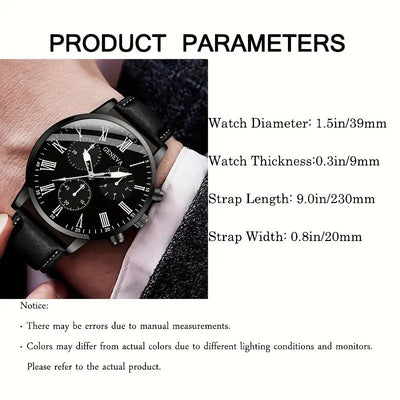 Reloj Pulsera de Cuero para Hombre - Diseño Moderno - Image 8