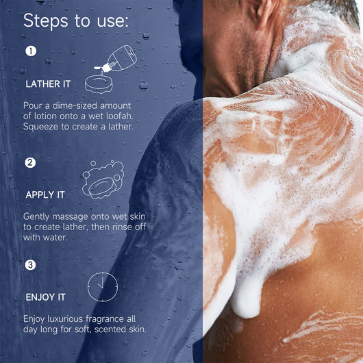 Gel de Baño para Hombre 500ml - Control de Grasa, Eliminador de Olores y Humectante - Image 4