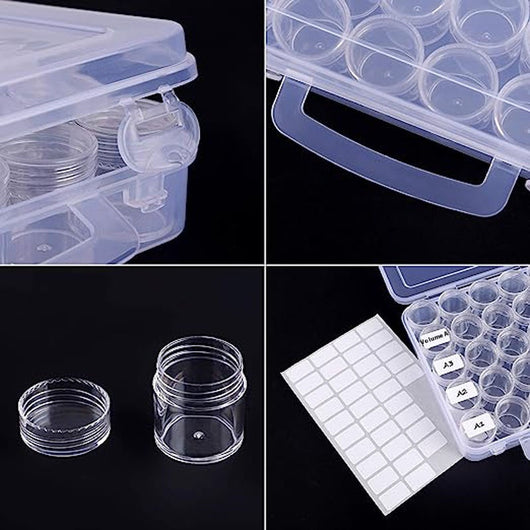 Caja de Almacenamiento Organizadora para Pintura de Diamantes con Botellas Plásticas - Image 4