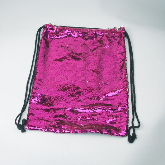 Mochila Deportiva con Lentejuelas Sirena y Cordón Ajustable - Image 6