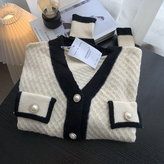 Cardigan Suelto de Cuello Redondo Liso - Suéter Versátil para Mujer - Image 36