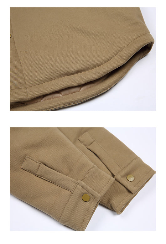Chaqueta Cálida de Algodón con Bolsillos Dobles para Hombre - Image 12