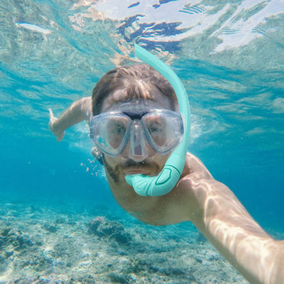 Tubo Snórquel Plegable de Silicona para Buceo y Nado Subacuático - Image 7