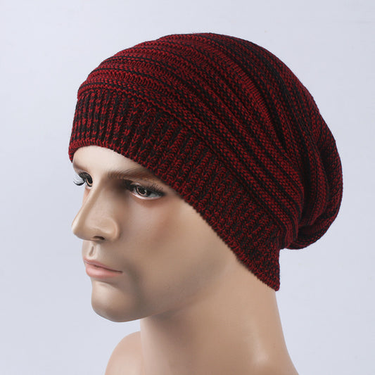 Gorro Bicolor de Lana Merino para Hombre y Mujer - Abrigo Otoño Invierno
