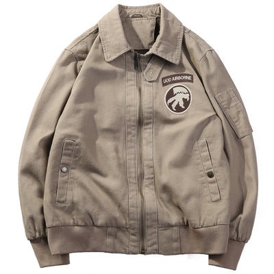 Chaqueta Bomber Retro WWII Estilo Vintage Americano - Image 7