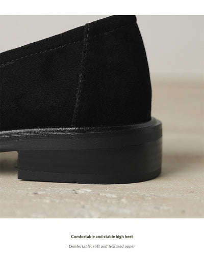 Zapatos de Tacón para Mujer en Piel de Oveja con Punta Cuadrada y Redonda Retro - Image 31