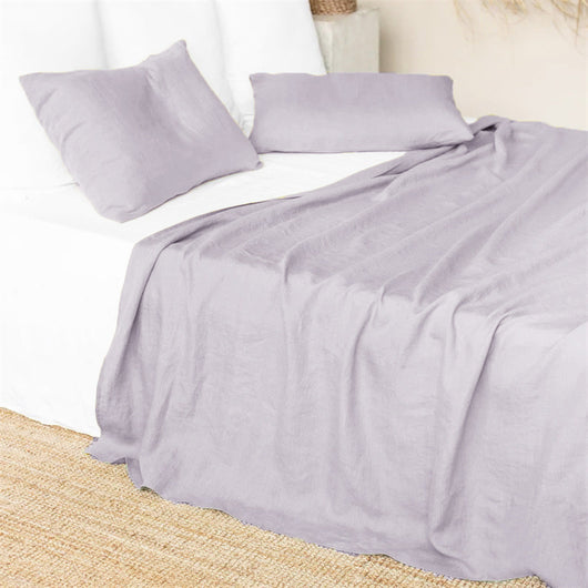 Sábanas de Lino Estilo Nórdico en Colores Sólidos para Cama Individual y Doble - Image 7