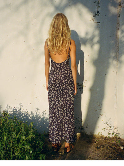 Vestido Largo de Seda con Corte Diagonal y Espalda Descubierta - Image 14
