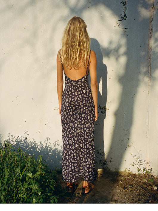 Vestido Largo de Seda con Corte Diagonal y Espalda Descubierta - Image 14