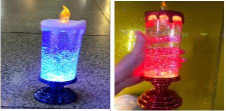 Vela LED Recargable con Cambio de Color y Brillo Glitter - Decoración Resistente al Agua - Image 42