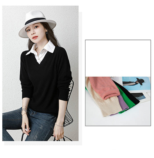 Suéter Holgado Bicolor para Mujer - Diseño Versátil y Cómodo - Image 10
