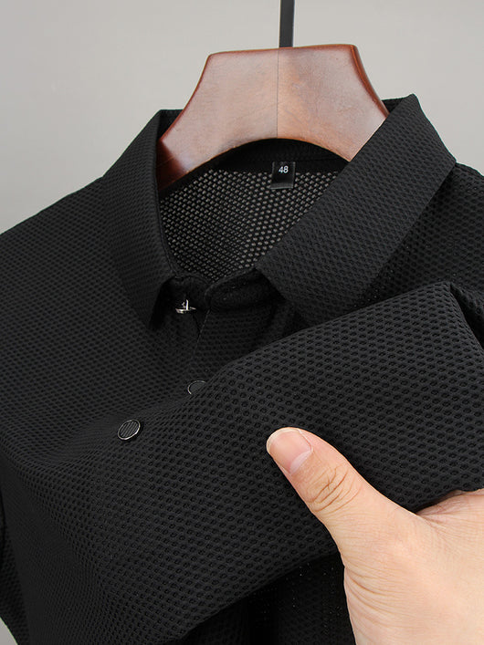 Camiseta Hombre Ice Silk Manga Corta - Frescura y Comodidad - Image 13