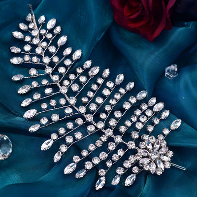 Accesorios para Cabello Plateados con Diamantes - Image 5