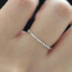 Anillo Plateado en Plata Esterlina Estilo Moderno para Mujer - Image 6