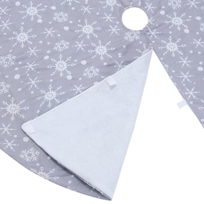 Falda de Árbol Navideño con Copos de Nieve - Decoración Festiva Elegante - Image 4