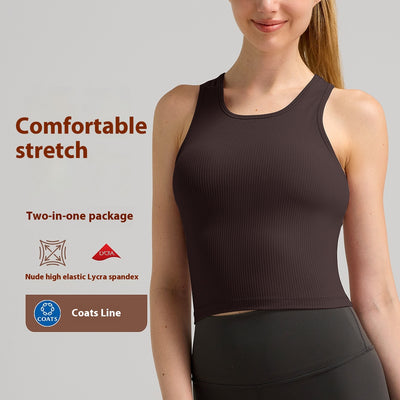Chaleco Deportivo para Mujer con Protector de Pecho y Cintura Transpirable - Image 3