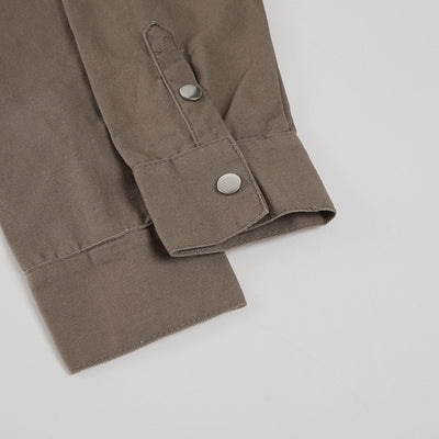 Camisa Denim Slim Fit con Solapa Plisada para Mujer - Image 22