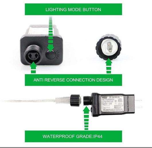 Luces LED Decorativas para Techo con Efecto Hielo - Image 9