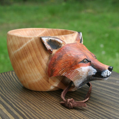 Taza Kuksa Escandinava Tallada a Mano - Taza de Madera para Camping y Café - Image 19