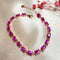 Women's Retro Natural 925 Plateado Inlaid Ruby Bracelet Rose Dorado Plated
