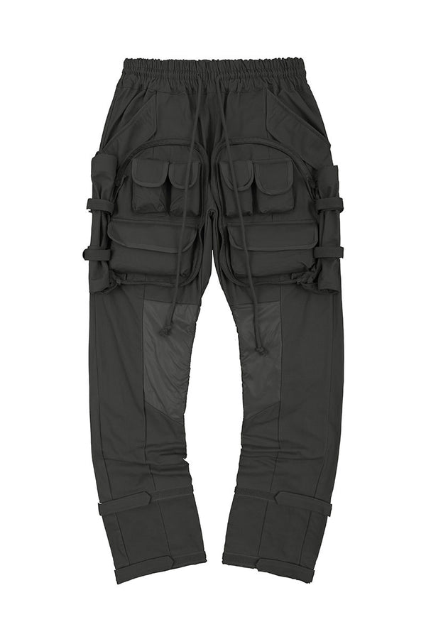 Pantalones Cargo Hip Hop Holgados con Múltiples Bolsillos