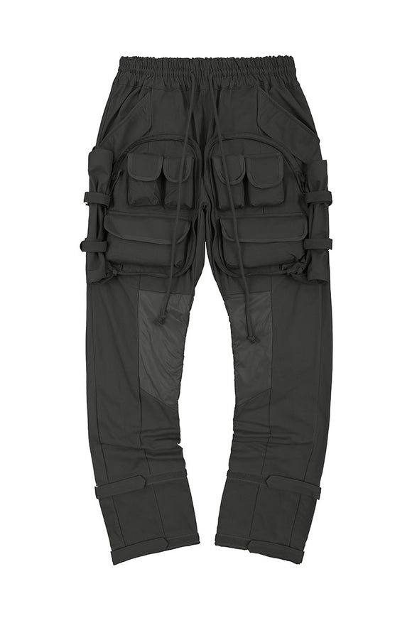 Pantalones Cargo Hip Hop Holgados con Múltiples Bolsillos