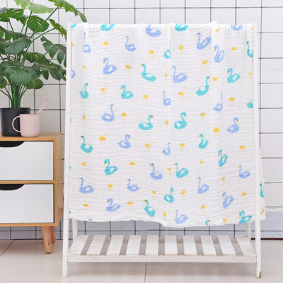 Toalla de Baño para Bebé con Acolchado Seersucker de Seis Capas - Image 56