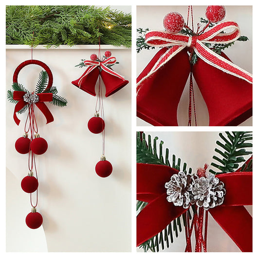 Adornos Navideños Colgantes - Campanas Decorativas para Vitrinas y Fiestas - Image 20