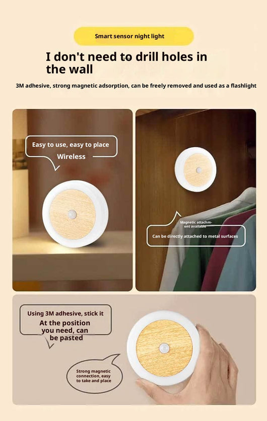 Luz Nocturna Inteligente con Sensor de Movimiento y Carga Magnética - Image 12
