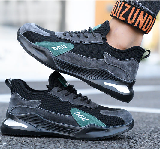 Zapatos de Seguridad para Hombre con Puntera de Acero Anti-aplastamiento y Anti-perforación