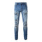 Patch Jeans Desgastado Estilo Moderno Masculino