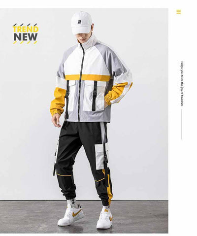 Conjunto Deportivo Juvenil de Dos Piezas con Chaqueta y Pantalón Multi-Bolsillos - Image 9