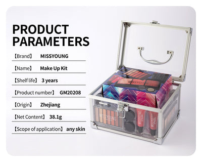 Kit Completo de Maquillaje Facial: Rubor, Sombra y Labial Estilo Europeo y Americano - Image 6