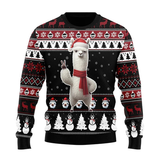 Suéter Navideño de Punto Grueso Manga Larga para Hombre - Image 7