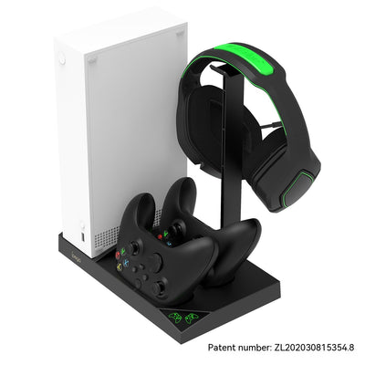 Base Enfriadora Xbox Series S con Cargador Dual de Baterías y Soporte para Audífonos - Image 11