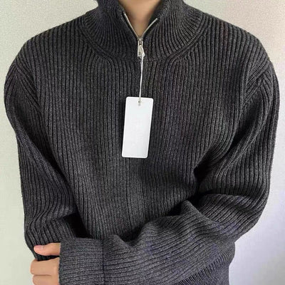 Cardigan para Hombre con Cuello Tipo Solapa y Cierre de Cremallera - Image 13