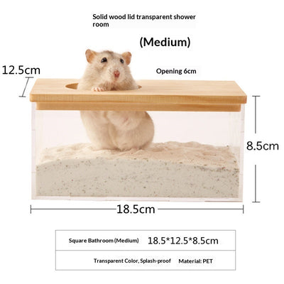 Arenero Transparente Gigante para Hámster - Bandeja Sanitaria con Arena Absorbente - Image 7
