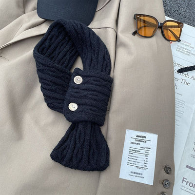 Pañuelo Liso Pequeño para Mujer - Estilo Coreano Otoño Invierno - Image 6