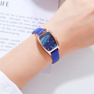 Reloj de Pulsera Cuadrado Elegante con Correa de Poliuretano