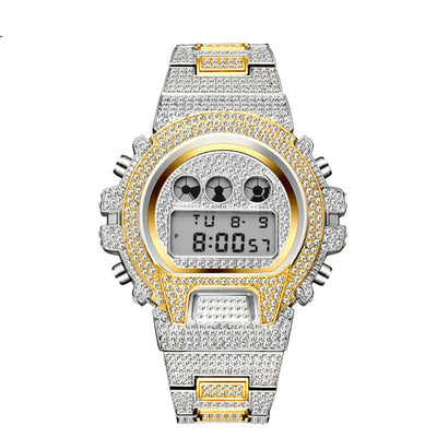 Reloj para Hombre de Diamantes Completos Resistente al Agua - Image 5