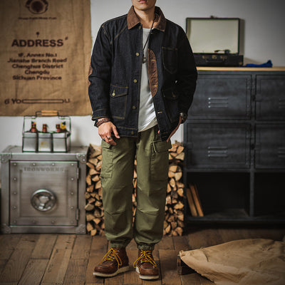 Chaqueta Safari Denim Vintage Lavado - Estilo Tough Guy para Hombre - Image 3