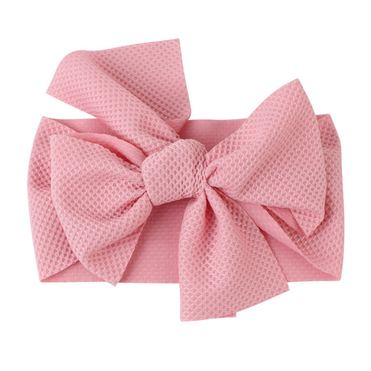 Diadema Bebé con Moño y Textura Seersucker en Colores Puros - Image 19