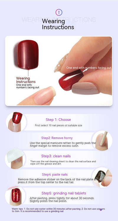 Uñas Postizas Degradado Durazno Nude con Brillo Fino Removibles - Image 11