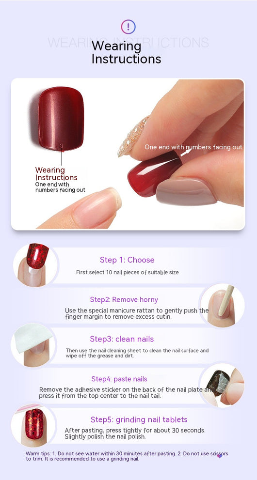 Uñas Postizas Degradado Durazno Nude con Brillo Fino Removibles - Image 11