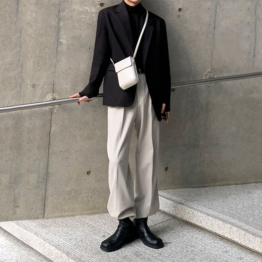 Bolso Mensajero de Cuero Estilo Coreano para Hombre - Image 8