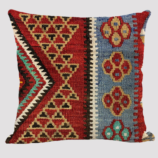 Almohada Reversible Étnica de Lino Bohemio Doble Cara - Image 3