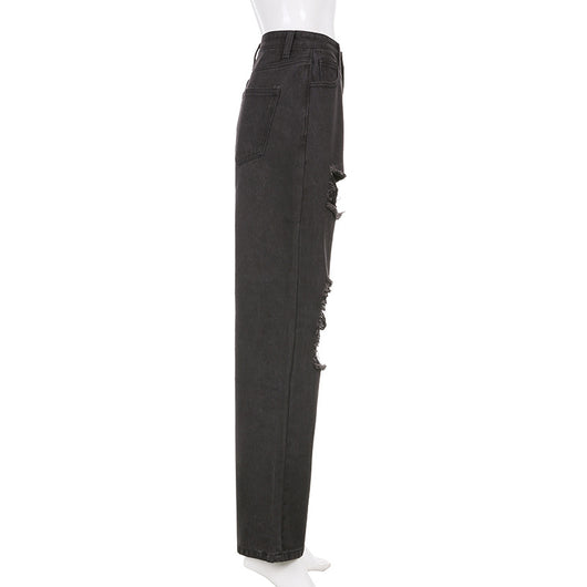 Jeans Casual Rotos con Bordes Crudos para Mujer - Estilo Trendy y Sexy - Image 19