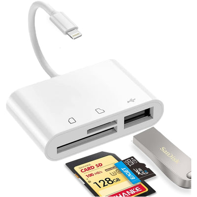 Lector Multifunción 3 en 1 para Tarjetas de Memoria, USB y TF - Image 4